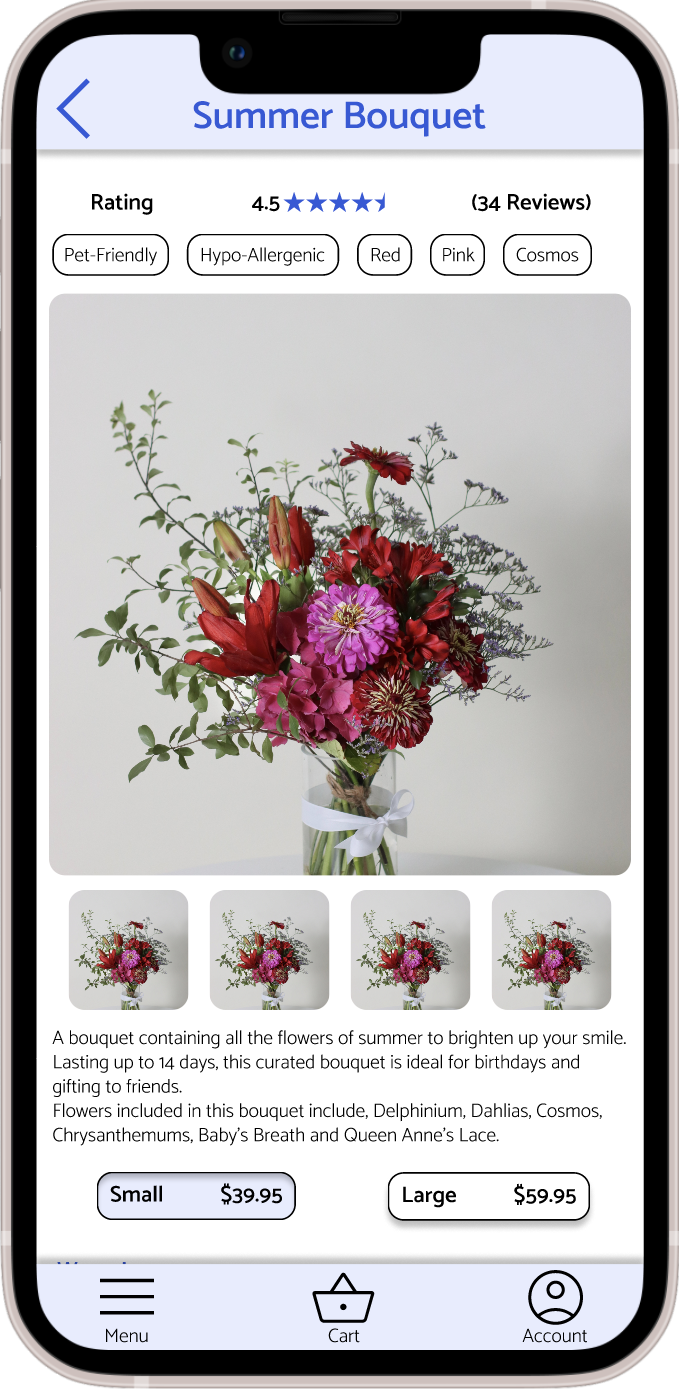 Flower Shoppe - bouquet page 1 - mockup